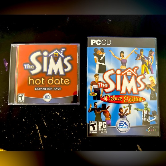 THE SIMS Deluxe Edition, THE SIMS Hot Date, THE SIMS Original (burned) - Picture 1 of 5